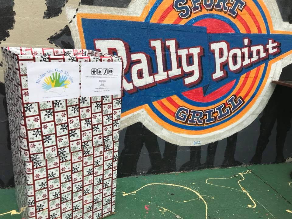 Donate winter items at RallyPoint Sport Grill