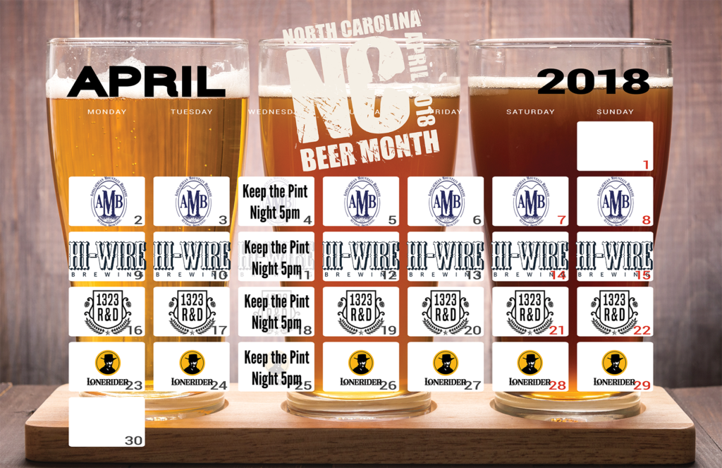 Celebrating NC Beer Month at RallyPoint and Other April Happenings