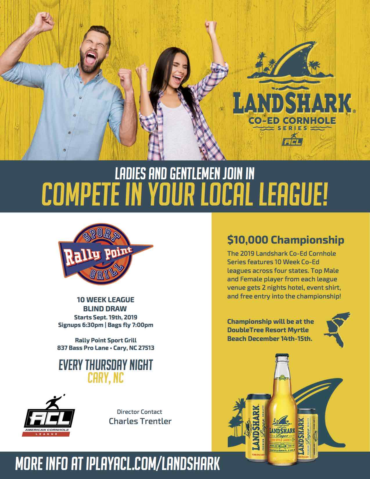 RallyPoint Sport Grill Landshark Cornhole Tournament 